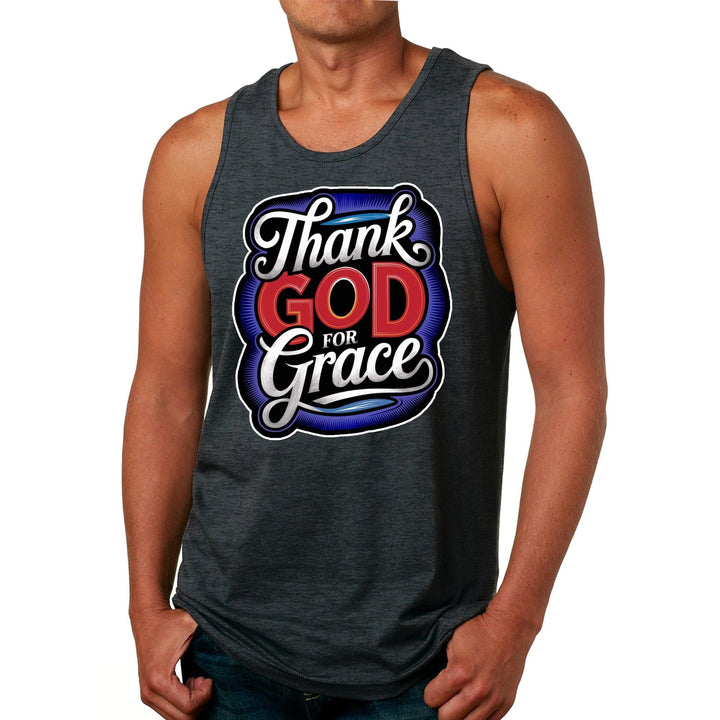 Mens Tank Top Thank God for Grace - Mens | Tank Tops