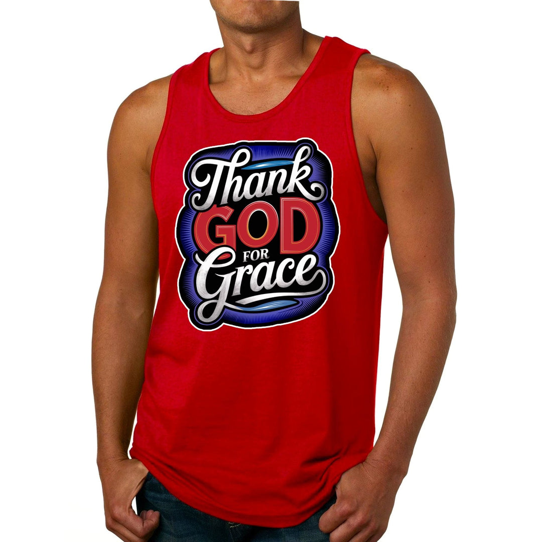 Mens Tank Top Thank God for Grace - Mens | Tank Tops