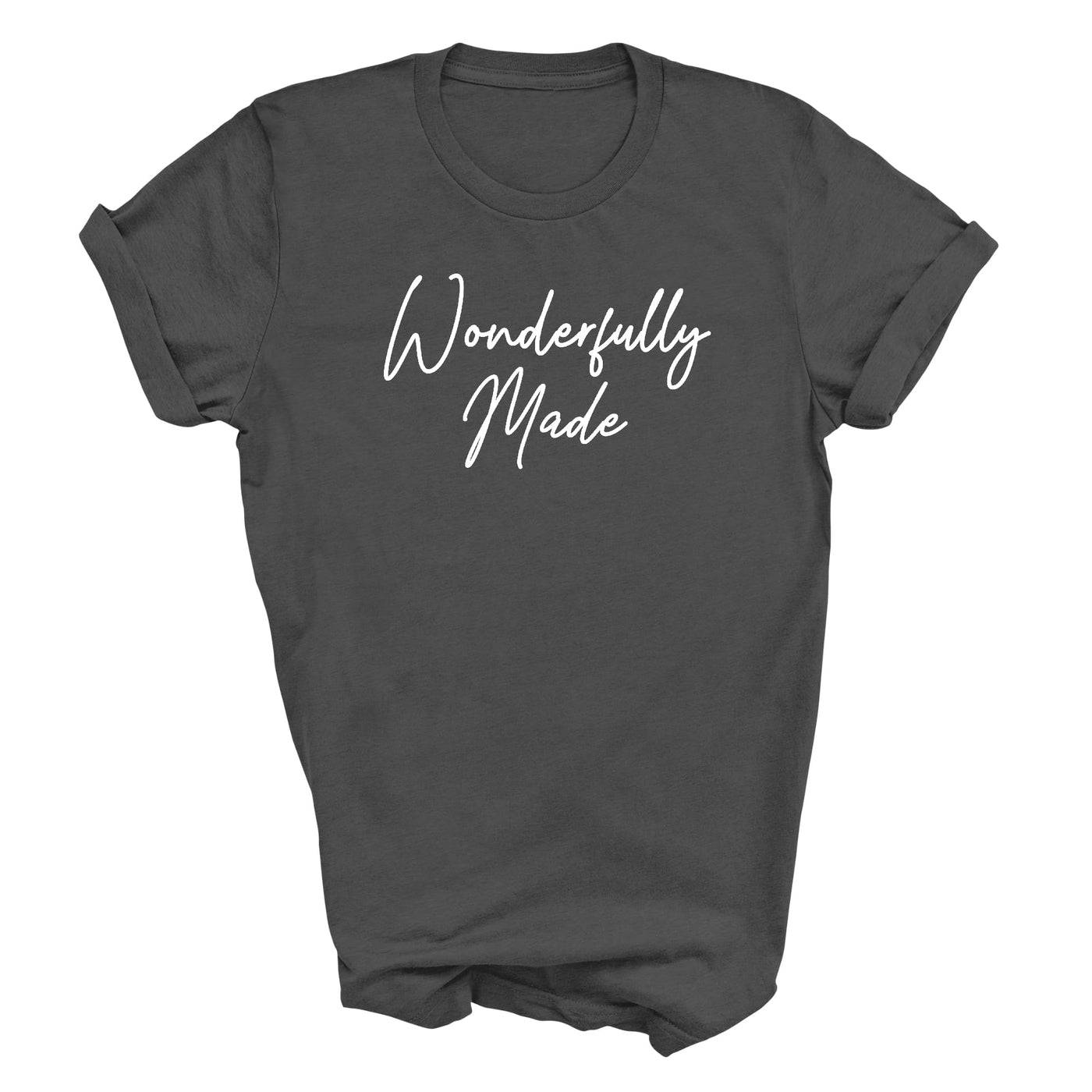 Mens Unisex T-shirt Graphic Black S-5xl Wonderfully Made - Mens | T-Shirts