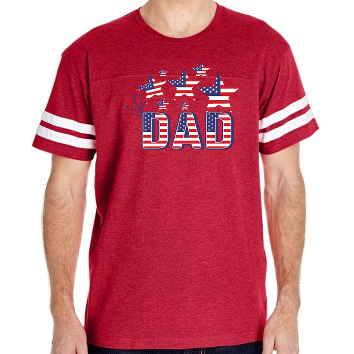 Mens Vintage Sport Graphic T-shirt Dad Independence Day 4th Of July - Mens
