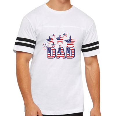 Mens Vintage Sport Graphic T-shirt Dad Independence Day 4th Of July - Mens