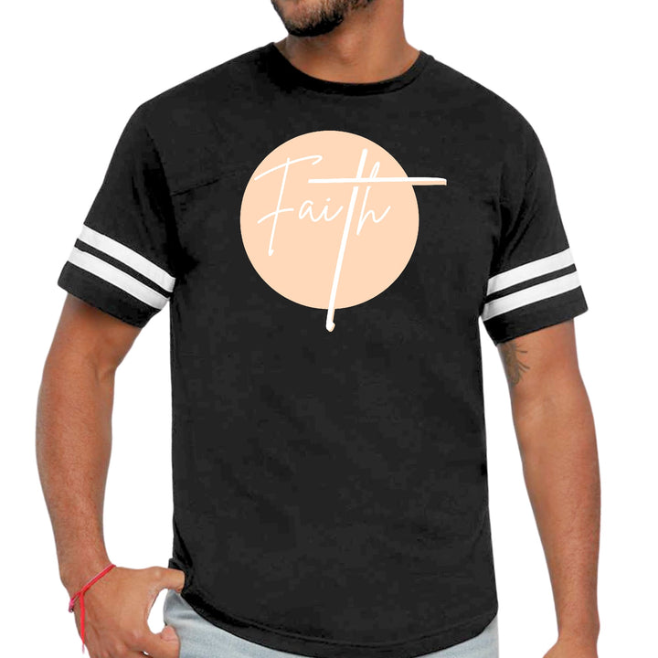 Mens Vintage Sport Graphic T-shirt Faith - Christian Affirmation