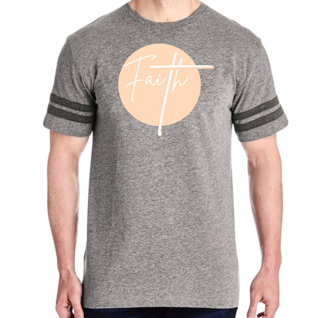 Mens Vintage Sport Graphic T-shirt Faith - Christian Affirmation