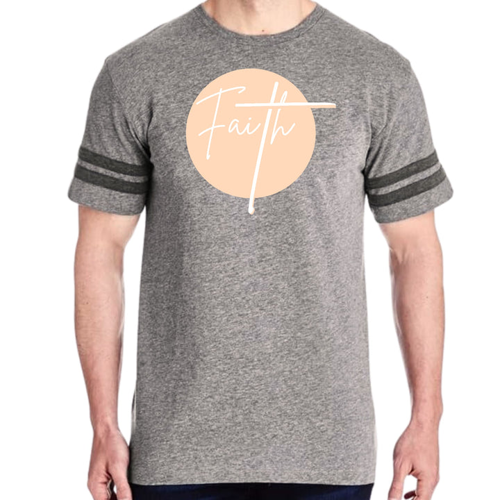 Mens Vintage Sport Graphic T-shirt Faith - Christian Affirmation