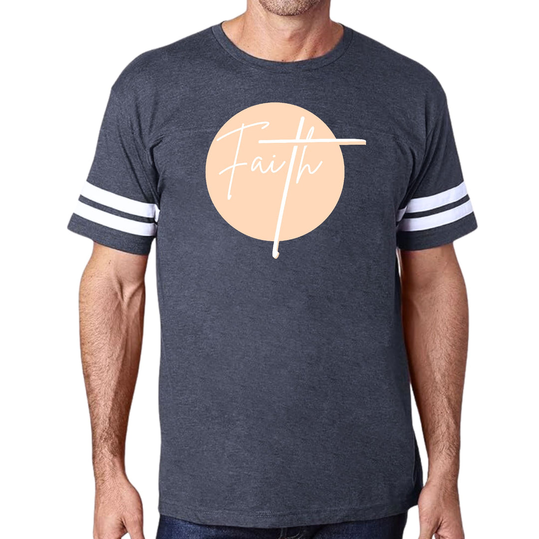 Mens Vintage Sport Graphic T-shirt Faith - Christian Affirmation