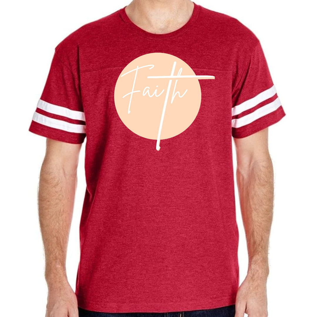 Mens Vintage Sport Graphic T-shirt Faith - Christian Affirmation