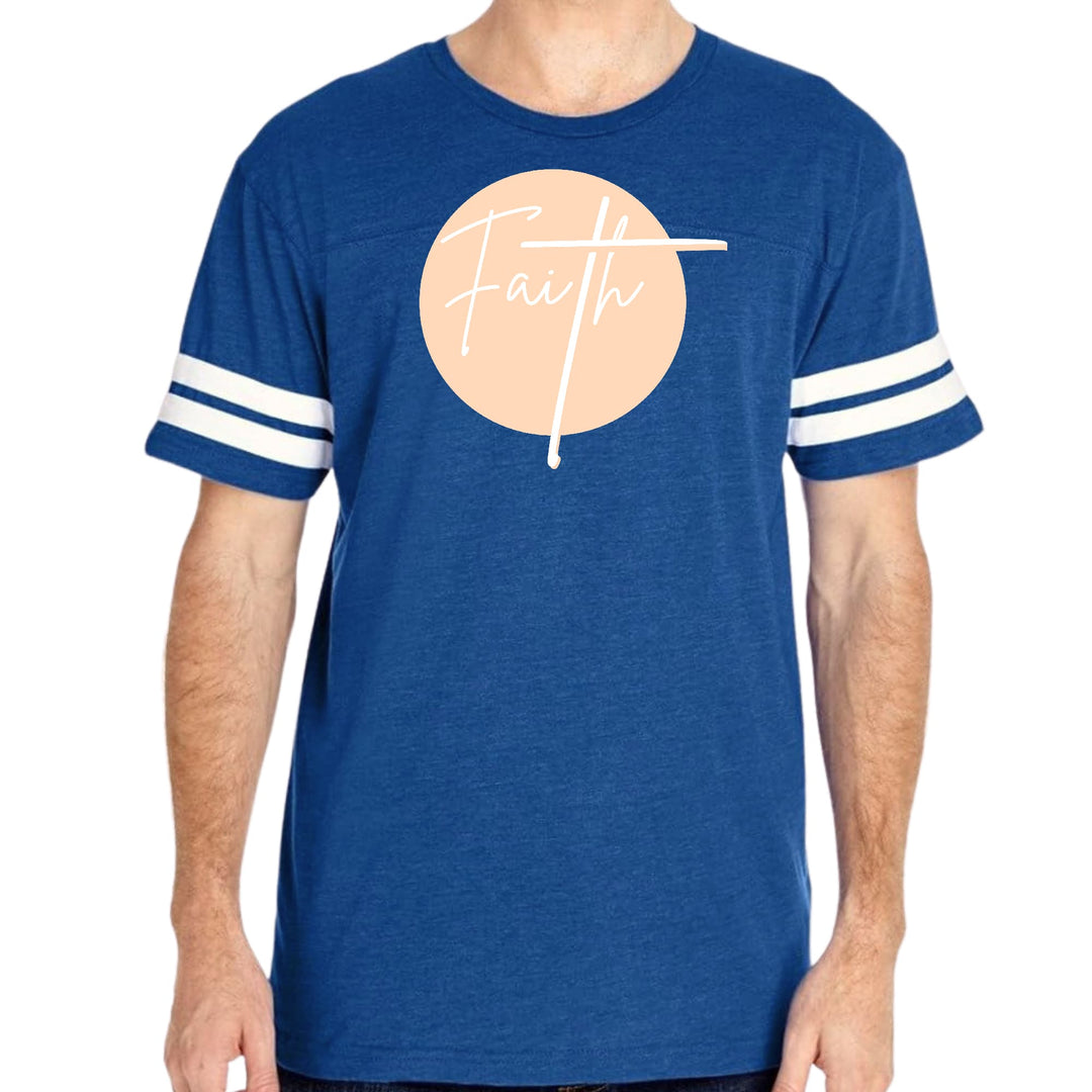 Mens Vintage Sport Graphic T-shirt Faith - Christian Affirmation