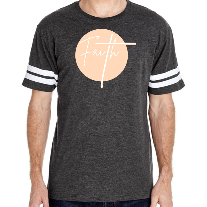 Mens Vintage Sport Graphic T-shirt Faith - Christian Affirmation