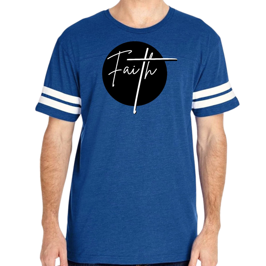 Mens Vintage Sport Graphic T-shirt Faith Print - Mens/T-Shirts/Vintage Sport