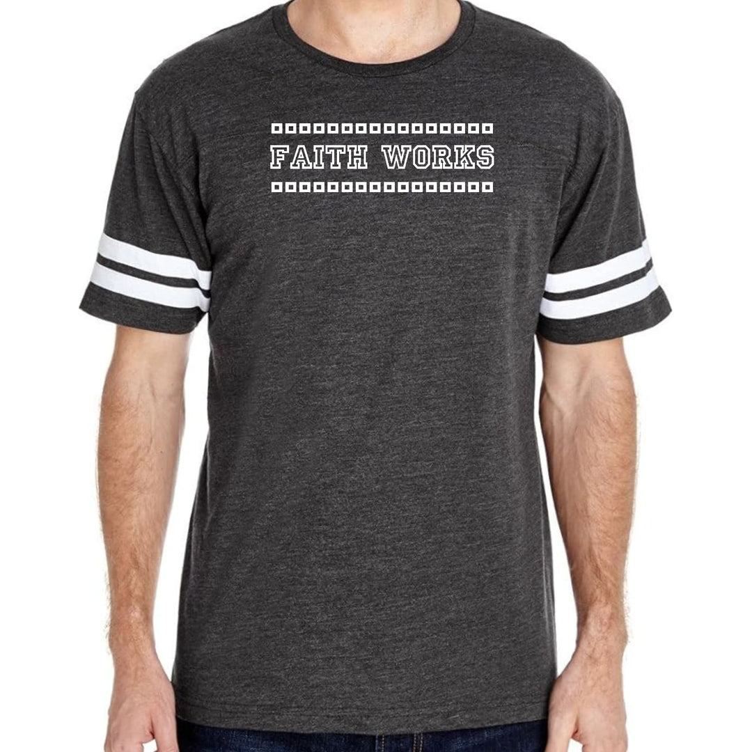 Mens Vintage Sport Graphic T-shirt Faith Works - Mens/T-Shirts/Vintage Sport