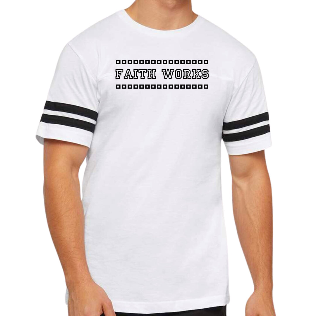 Mens Vintage Sport Graphic T-shirt Faith Works - Mens/T-Shirts/Vintage Sport