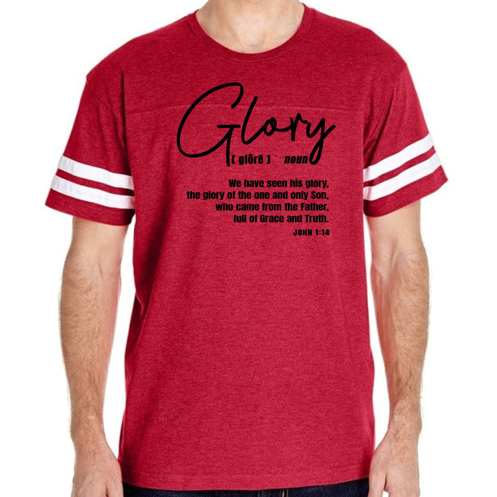 Mens Vintage Sport Graphic T-shirt Glory - Christian Inspiration, - Mens