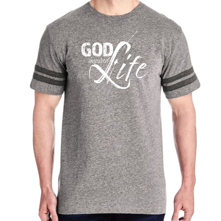 Mens Vintage Sport Graphic T-shirt God Inspired Life - Mens/T-Shirts/Vintage