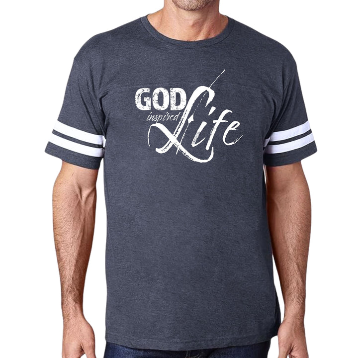 Mens Vintage Sport Graphic T-shirt God Inspired Life - Mens/T-Shirts/Vintage