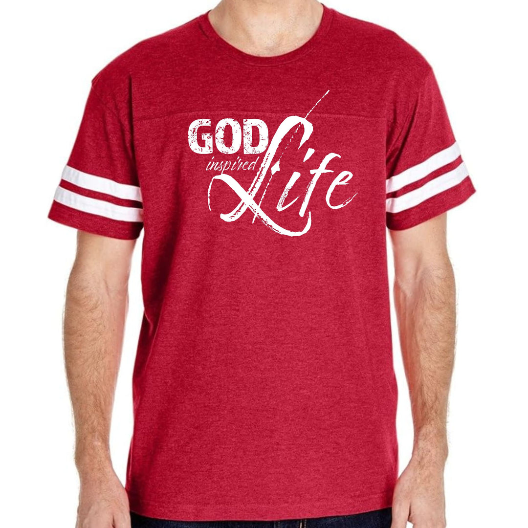 Mens Vintage Sport Graphic T-shirt God Inspired Life - Mens/T-Shirts/Vintage
