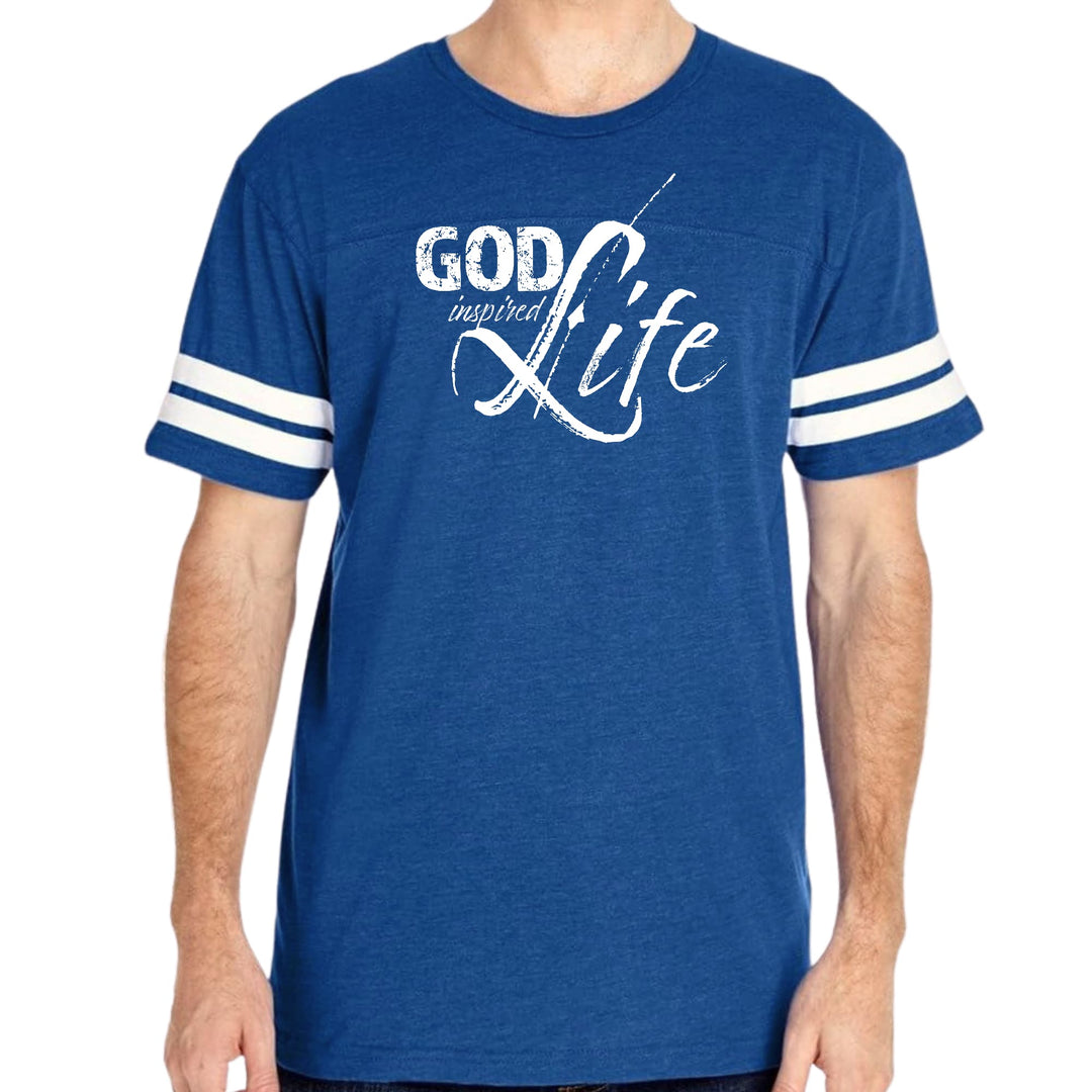Mens Vintage Sport Graphic T-shirt God Inspired Life - Mens/T-Shirts/Vintage