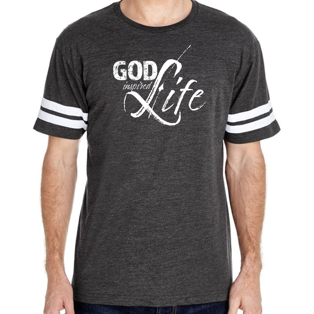 Mens Vintage Sport Graphic T-shirt God Inspired Life - Mens/T-Shirts/Vintage