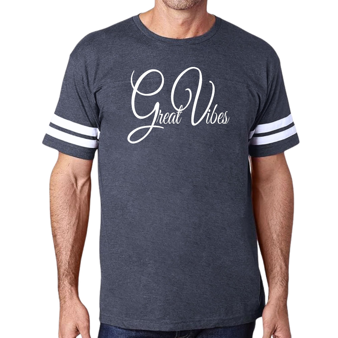 Mens Vintage Sport Graphic T-shirt Great Vibes - Mens | T-Shirts | Vintage Sport