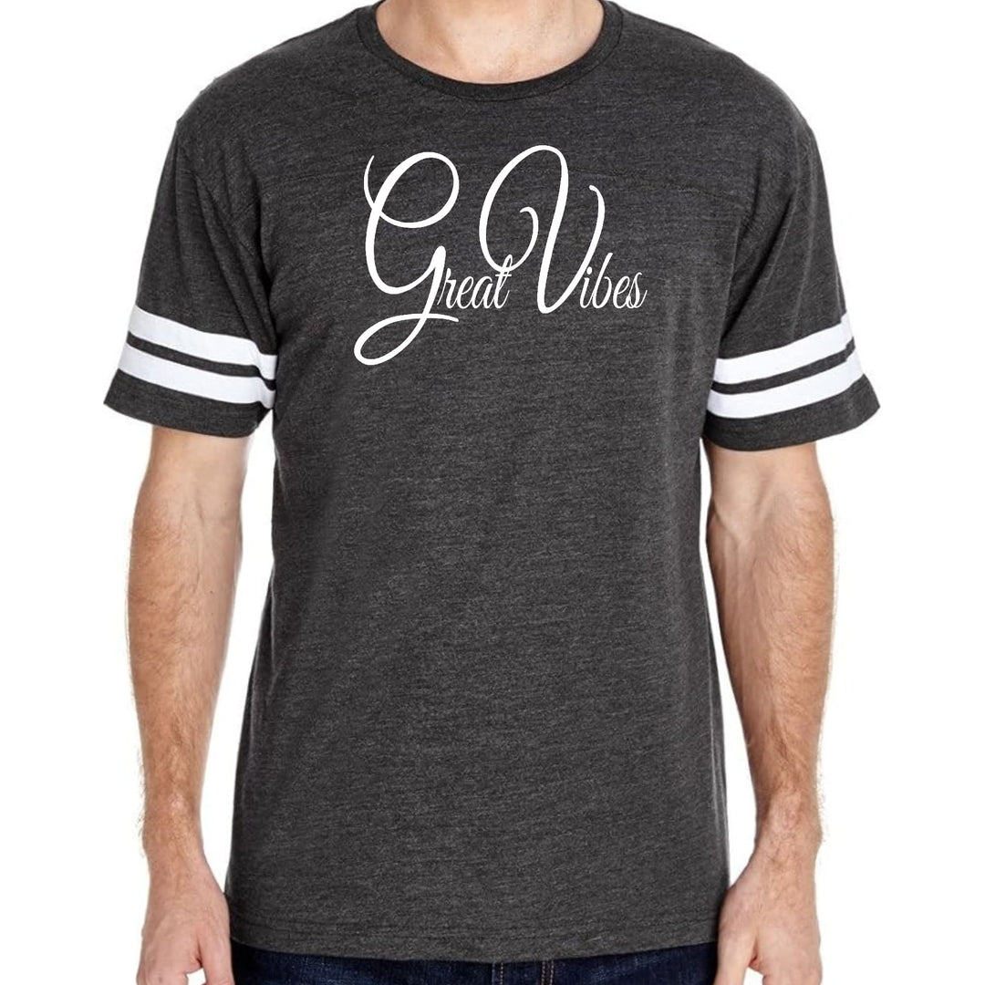 Mens Vintage Sport Graphic T-shirt Great Vibes - Mens | T-Shirts | Vintage Sport