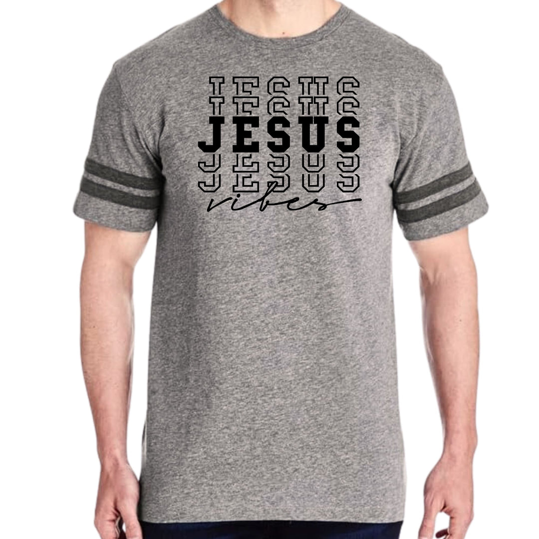 Mens Vintage Sport Graphic T-shirt Jesus Vibes - Mens/T-Shirts/Vintage Sport