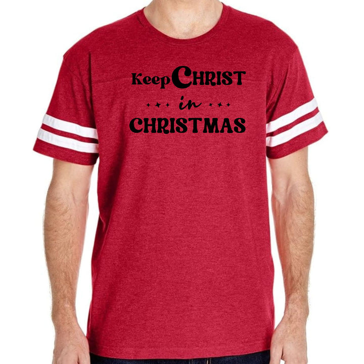 Mens Vintage Sport Graphic T-shirt Keep Christ in Christmas