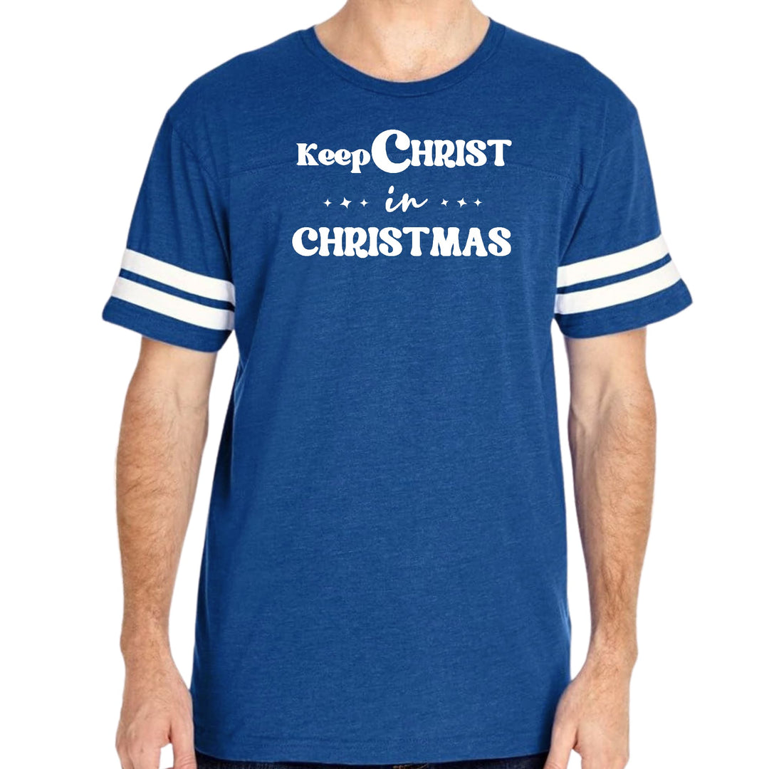 Mens Vintage Sport Graphic T-shirt Keep Christ in Christmas