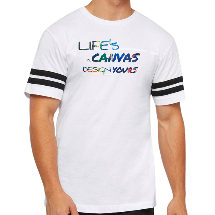 Mens Vintage Sport Graphic T-shirt Life’s a Canvas Design Yours Print