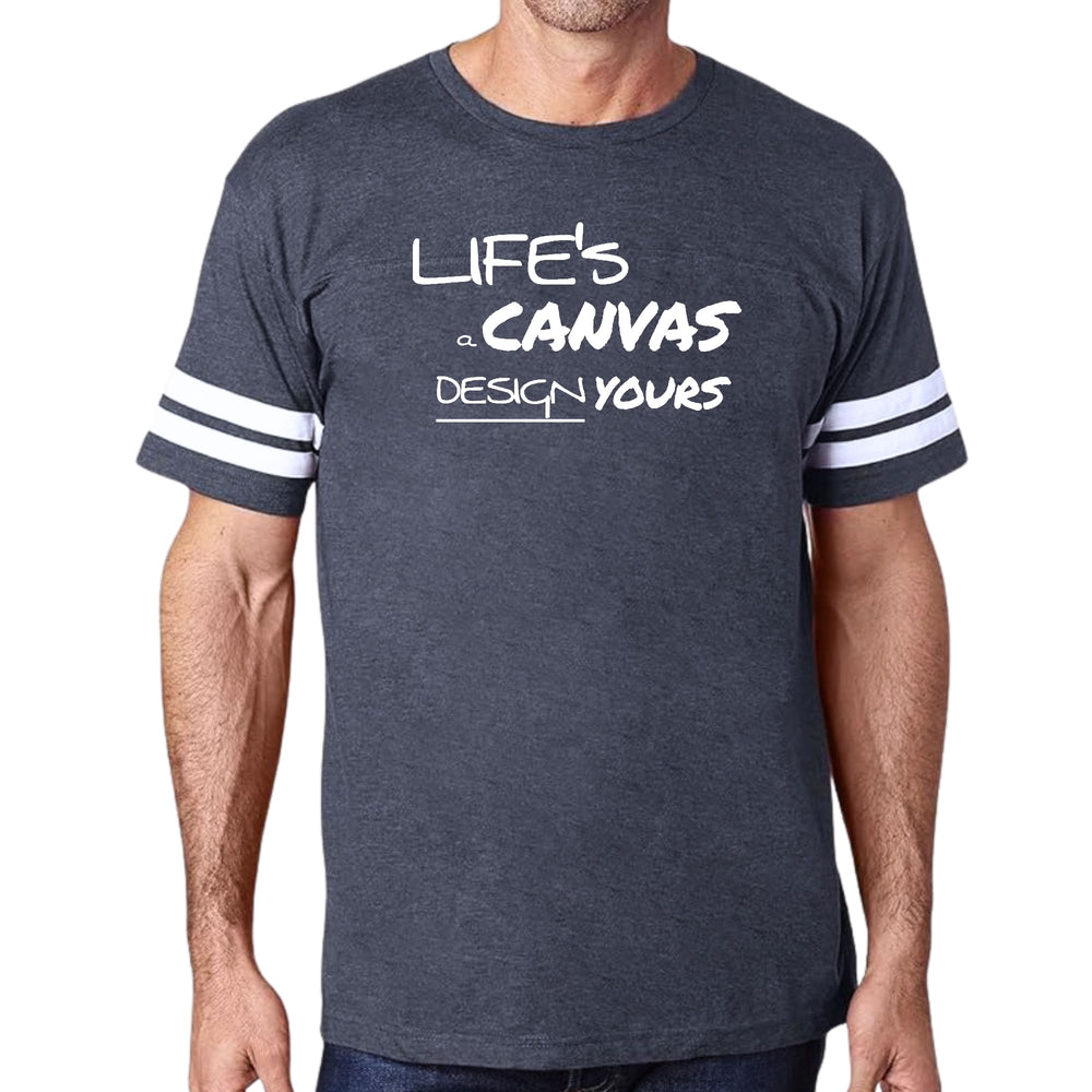 Mens Vintage Sport Graphic T-shirt Life’s a Canvas Design Yours