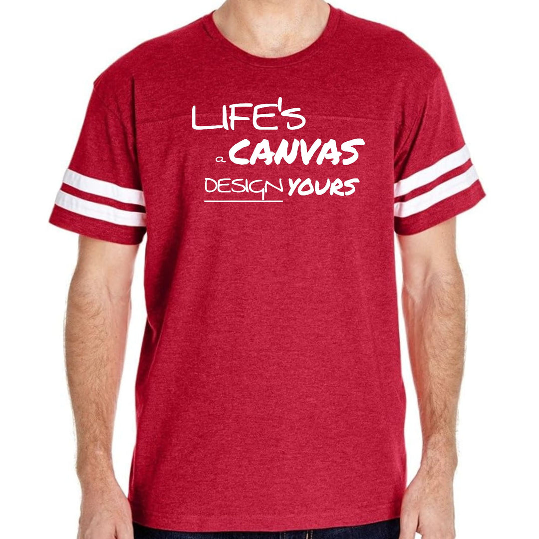 Mens Vintage Sport Graphic T-shirt Life’s a Canvas Design Yours