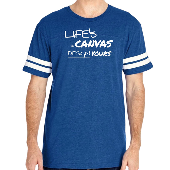 Mens Vintage Sport Graphic T-shirt Life’s a Canvas Design Yours
