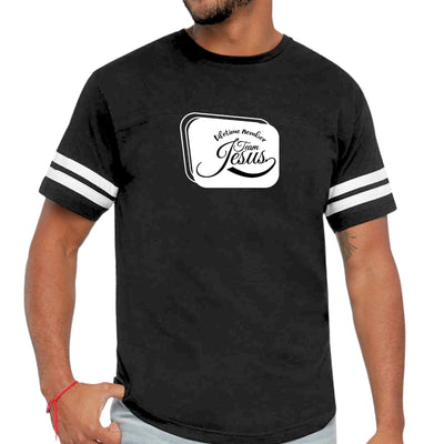 Mens Vintage Sport Graphic T - shirt Lifetime Member Team Jesus - T - Shirts