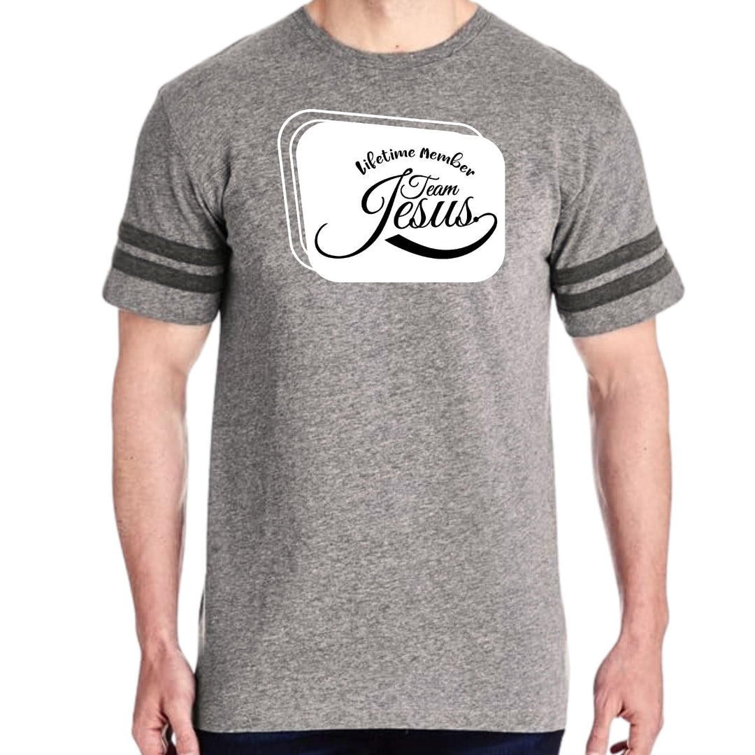 Mens Vintage Sport Graphic T-shirt Lifetime Member Team Jesus
