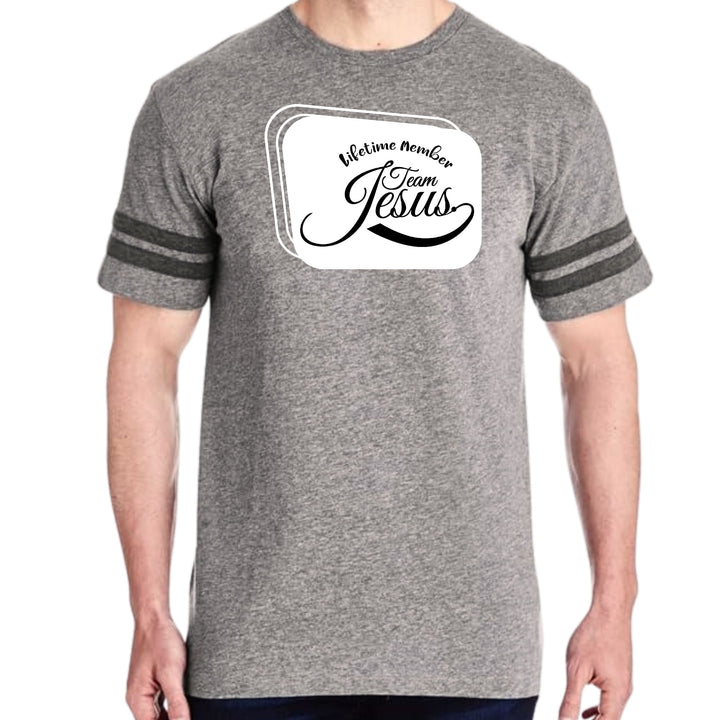 Mens Vintage Sport Graphic T-shirt Lifetime Member Team Jesus