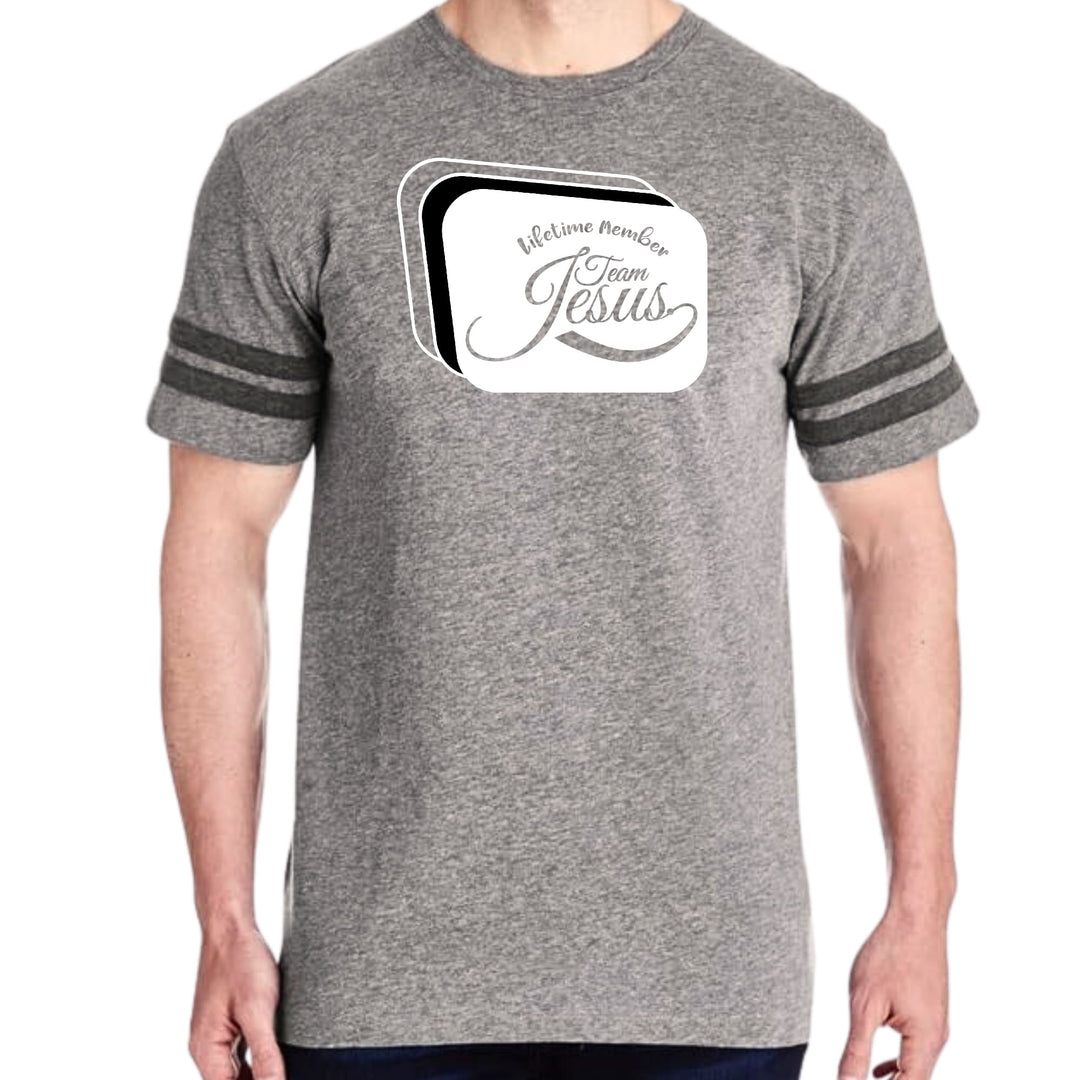 Mens Vintage Sport Graphic T-shirt Lifetime Member Team Jesus