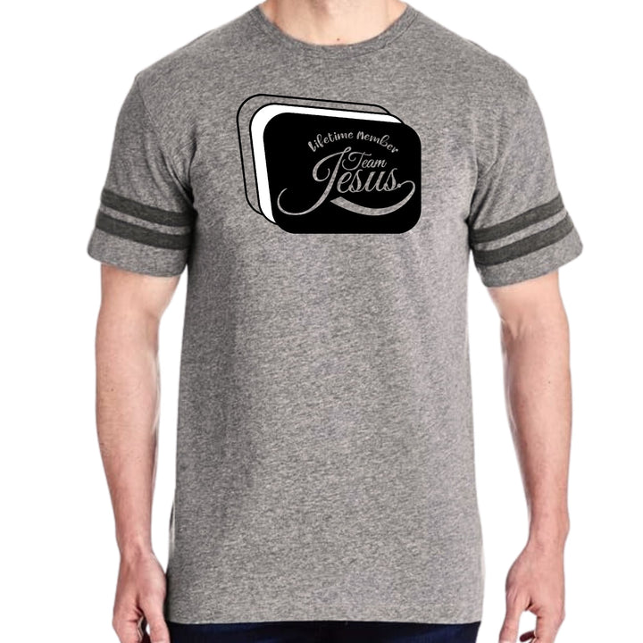 Mens Vintage Sport Graphic T-shirt Lifetime Member Team Jesus