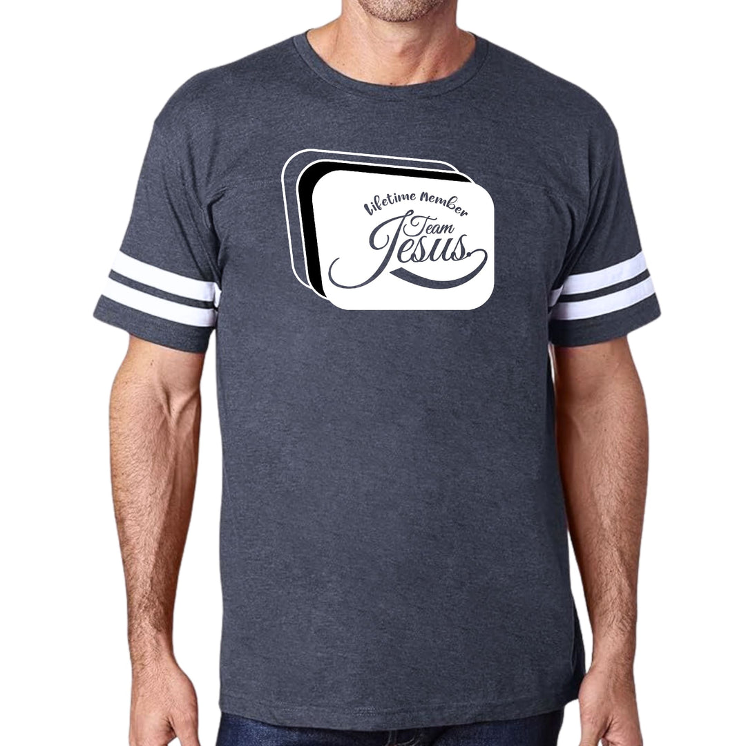 Mens Vintage Sport Graphic T-shirt Lifetime Member Team Jesus