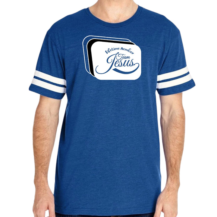 Mens Vintage Sport Graphic T-shirt Lifetime Member Team Jesus