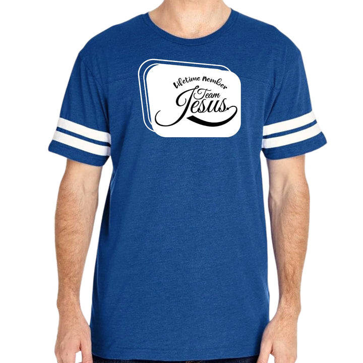 Mens Vintage Sport Graphic T-shirt Lifetime Member Team Jesus