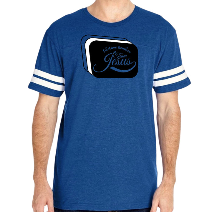 Mens Vintage Sport Graphic T-shirt Lifetime Member Team Jesus