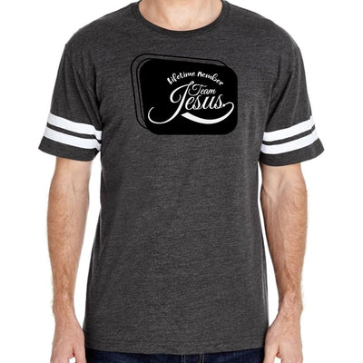 Mens Vintage Sport Graphic T-shirt Lifetime Member Team Jesus - Mens | T-Shirts