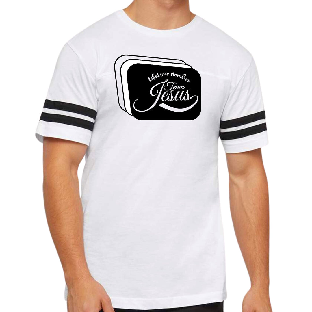 Mens Vintage Sport Graphic T-shirt Lifetime Member Team Jesus