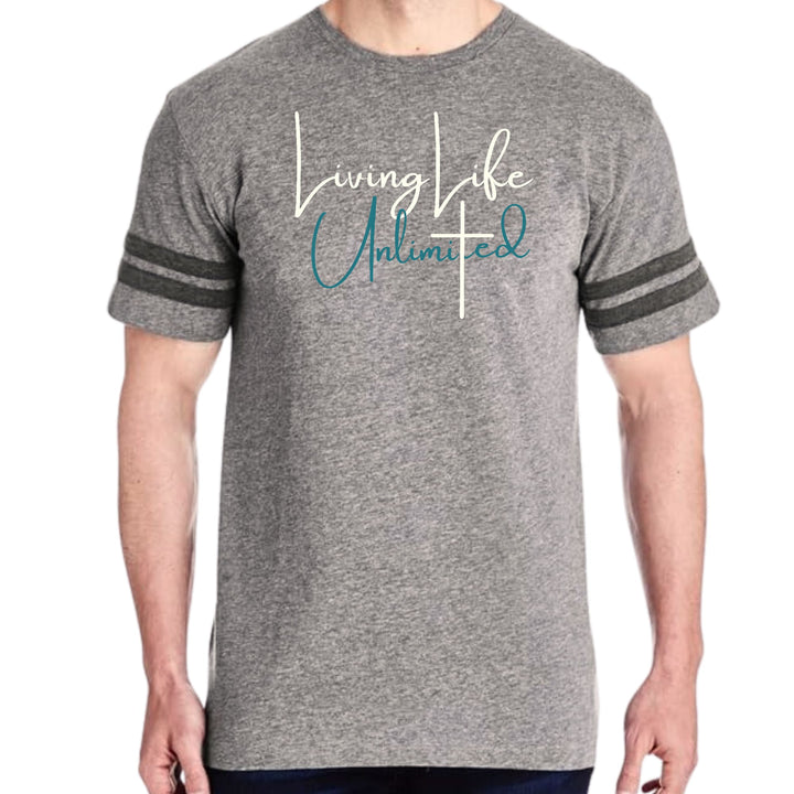 Mens Vintage Sport Graphic T-shirt Living Life Unlimited