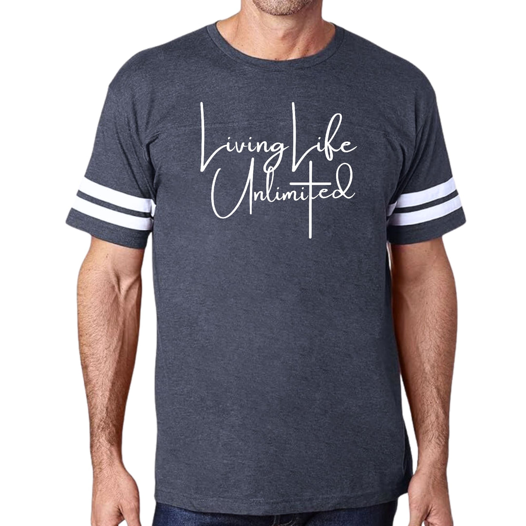 Mens Vintage Sport Graphic T-shirt Living Life Unlimited