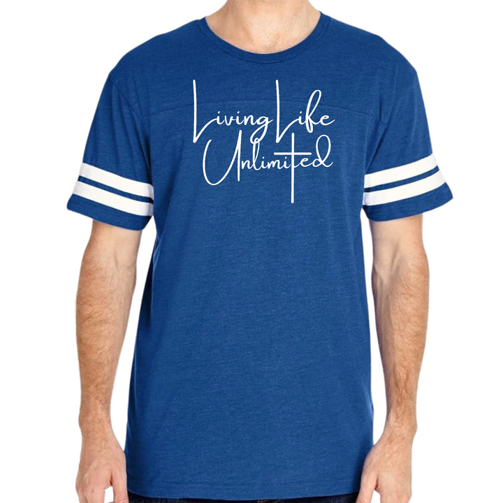 Mens Vintage Sport Graphic T-shirt Living Life Unlimited