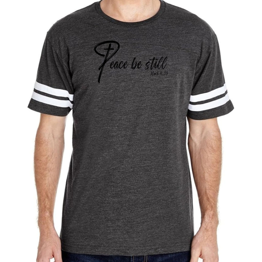 Mens Vintage Sport Graphic T-shirt Peace be Still - Mens/T-Shirts/Vintage Sport