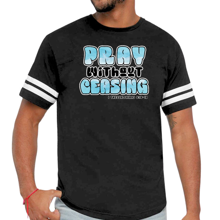 Mens Vintage Sport Graphic T-shirt Pray Without Ceasing - Mens/T-Shirts/Vintage