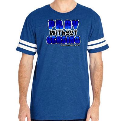Mens Vintage Sport Graphic T-shirt Pray Without Ceasing, - Mens | T-Shirts