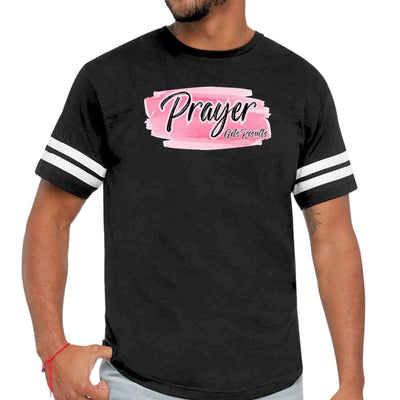 Mens Vintage Sport Graphic T-shirt Prayer Gets Results - Mens | T-Shirts