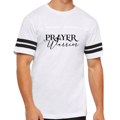 Mens Vintage Sport Graphic T-shirt Prayer Warrior Script Style - Mens
