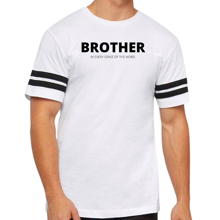 Mens Vintage Sport Graphic T-shirt Say It Soul Brother (in Every - Mens